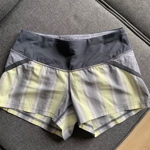 Lululemon shorts, size 2, ligned